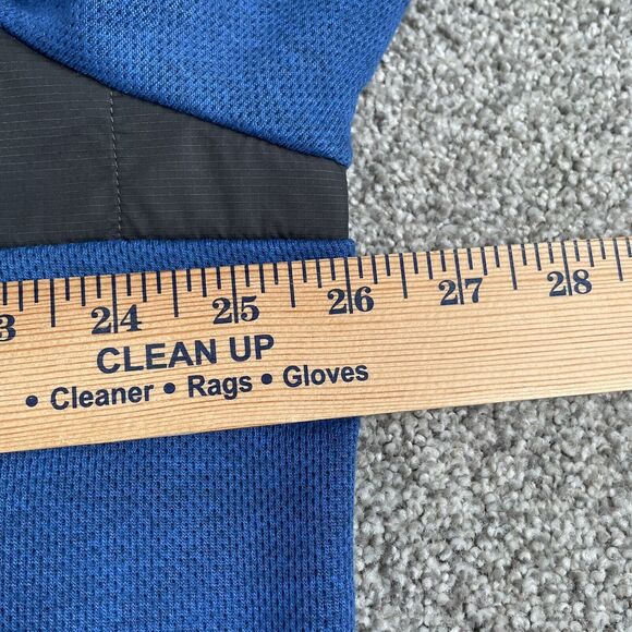 Adidas Golf Mens 1/4 Zip Pullover Sweater Sweatshirt Pocket Blue Size XL - Picture 12 of 12